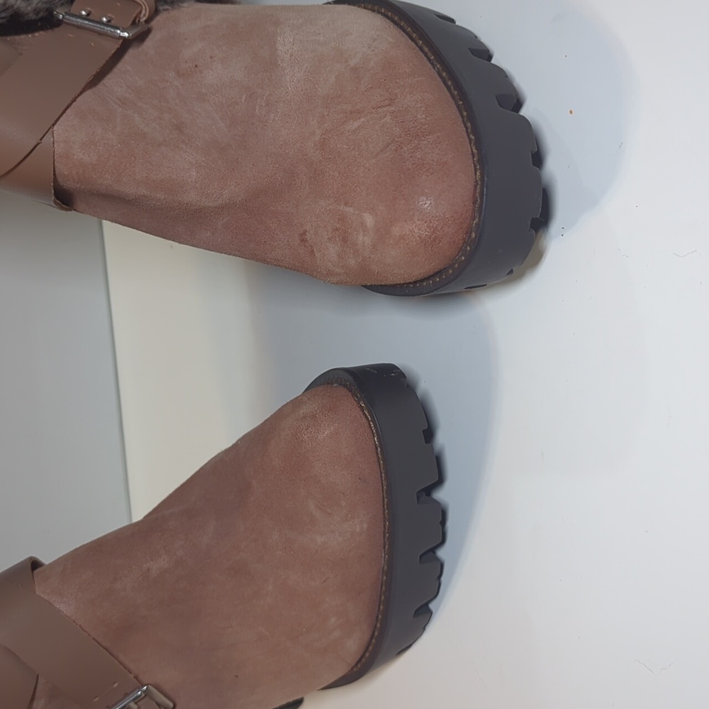 Charles David Gideon Suede Leather Heeled Boots Size 10 - Picture 12 of 16